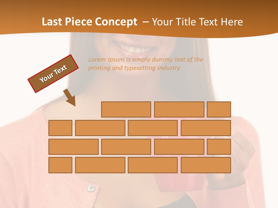 Mug Youth Girl PowerPoint Template