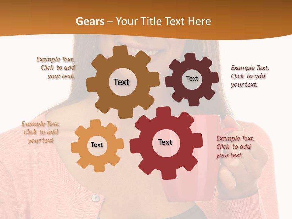 Mug Youth Girl PowerPoint Template