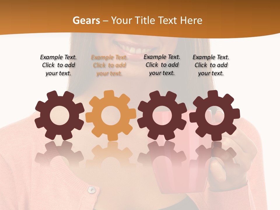 Mug Youth Girl PowerPoint Template