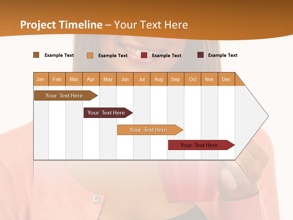 Mug Youth Girl PowerPoint Template