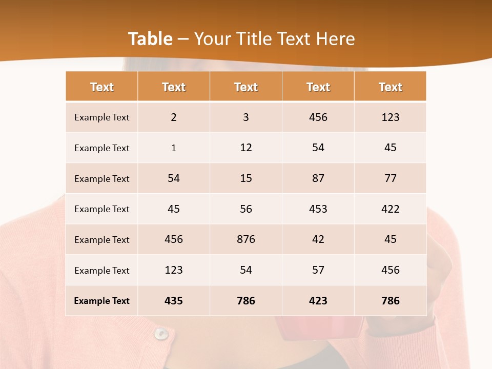 Mug Youth Girl PowerPoint Template