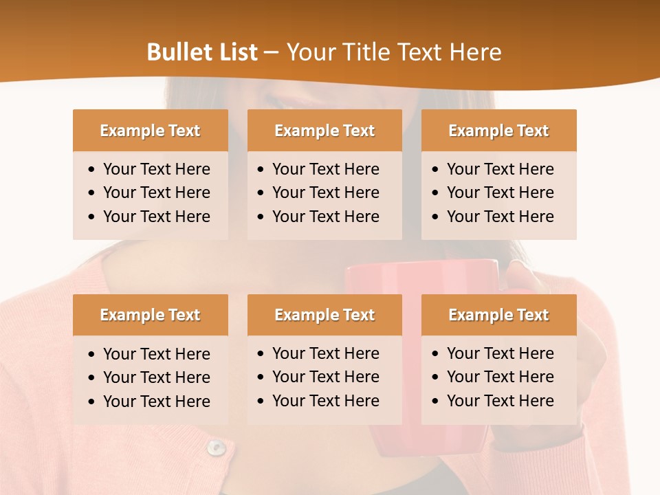 Mug Youth Girl PowerPoint Template