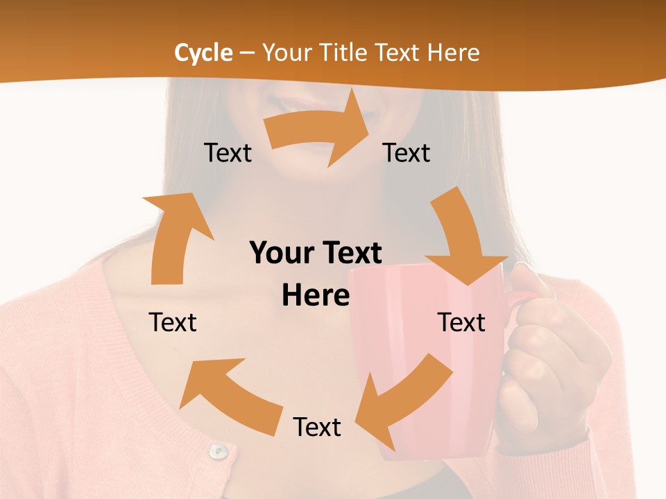 Mug Youth Girl PowerPoint Template