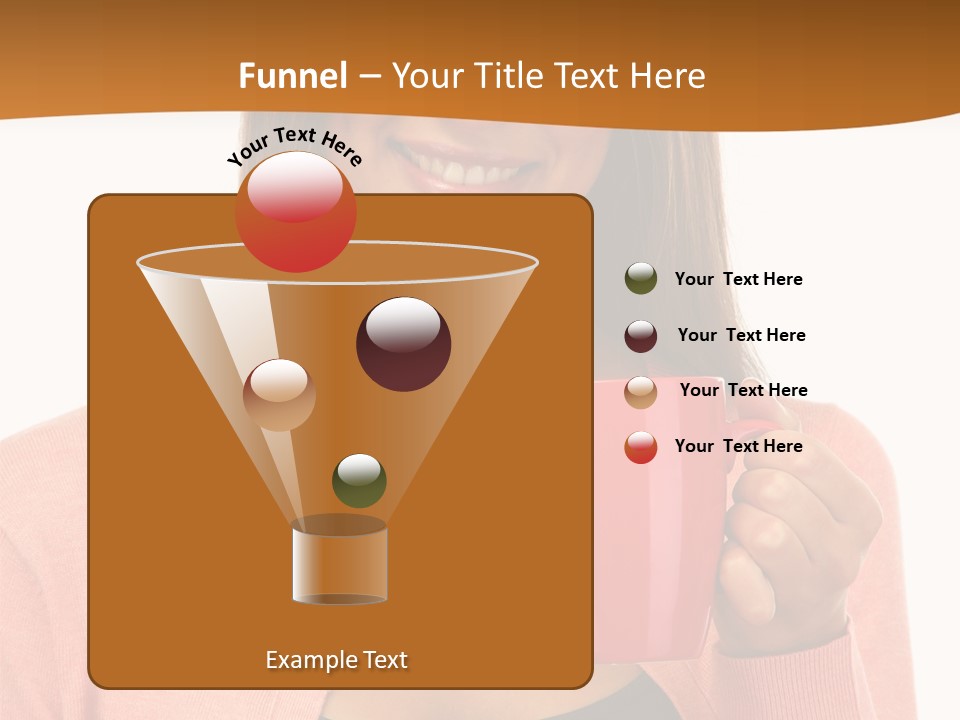 Mug Youth Girl PowerPoint Template