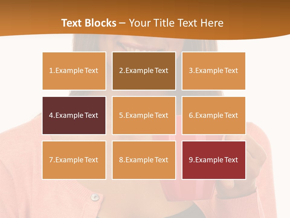 Mug Youth Girl PowerPoint Template