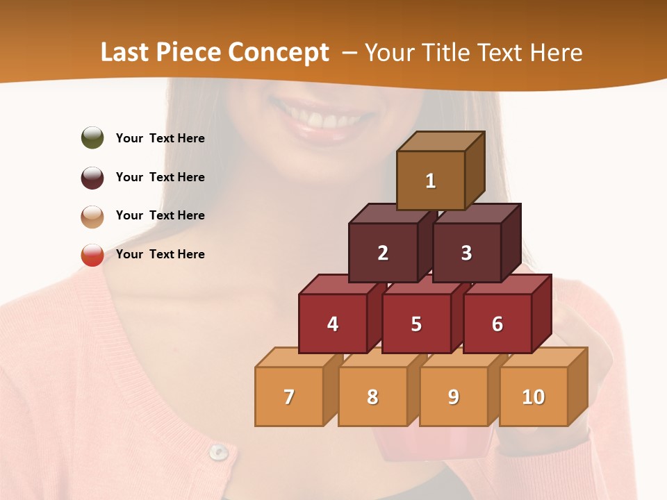 Mug Youth Girl PowerPoint Template