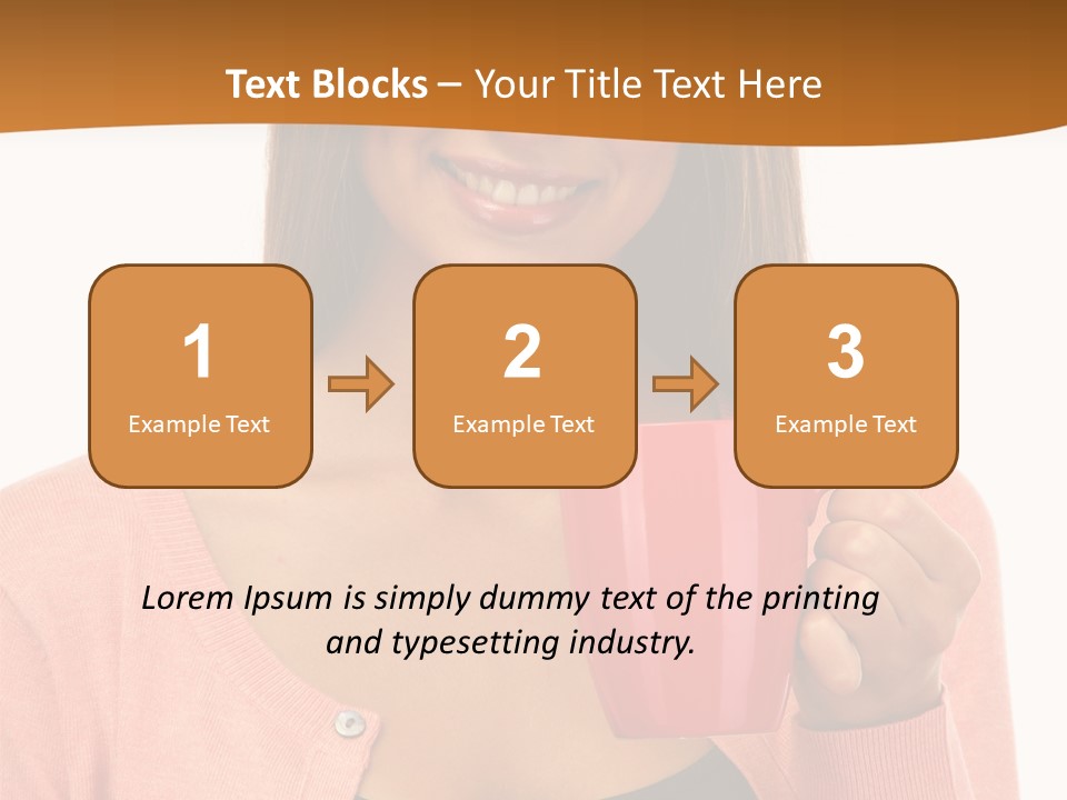 Mug Youth Girl PowerPoint Template