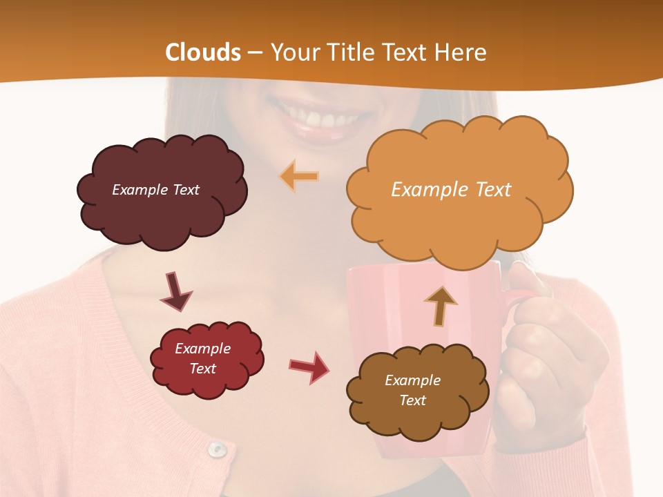 Mug Youth Girl PowerPoint Template