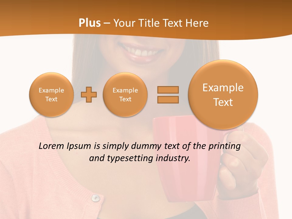 Mug Youth Girl PowerPoint Template