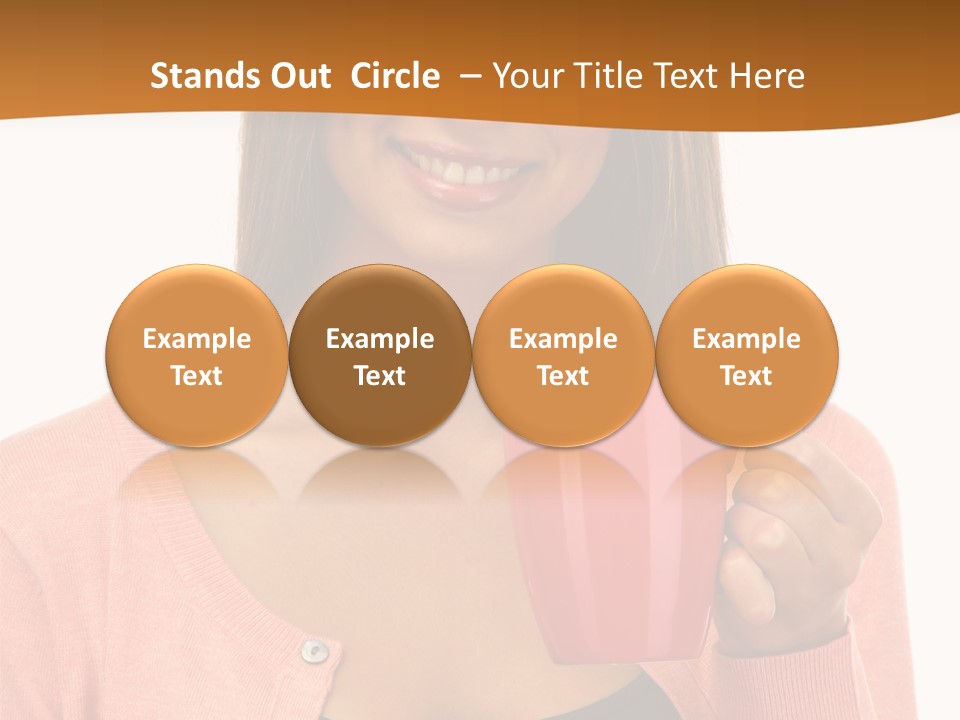 Mug Youth Girl PowerPoint Template