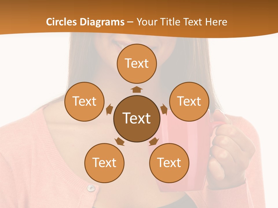 Mug Youth Girl PowerPoint Template