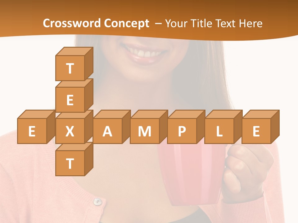 Mug Youth Girl PowerPoint Template