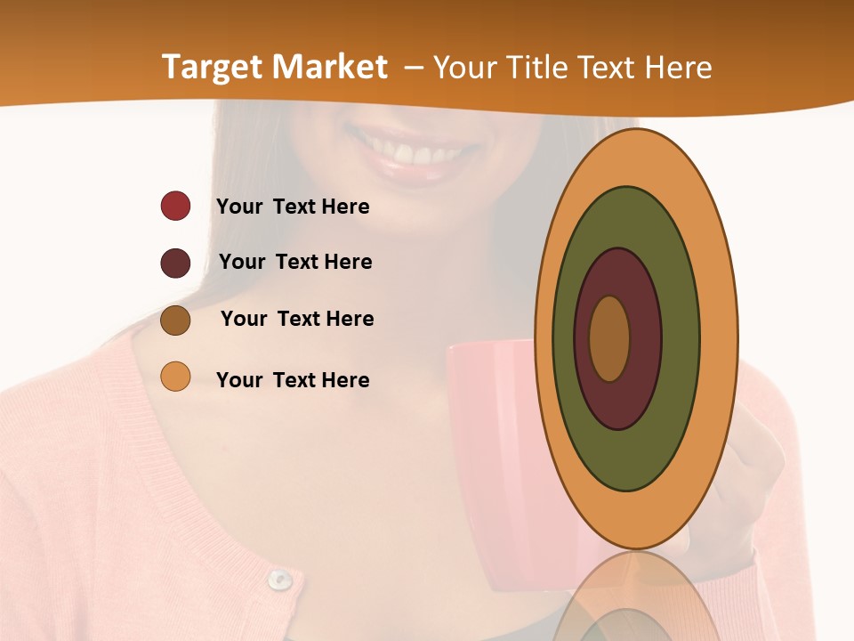 Mug Youth Girl PowerPoint Template