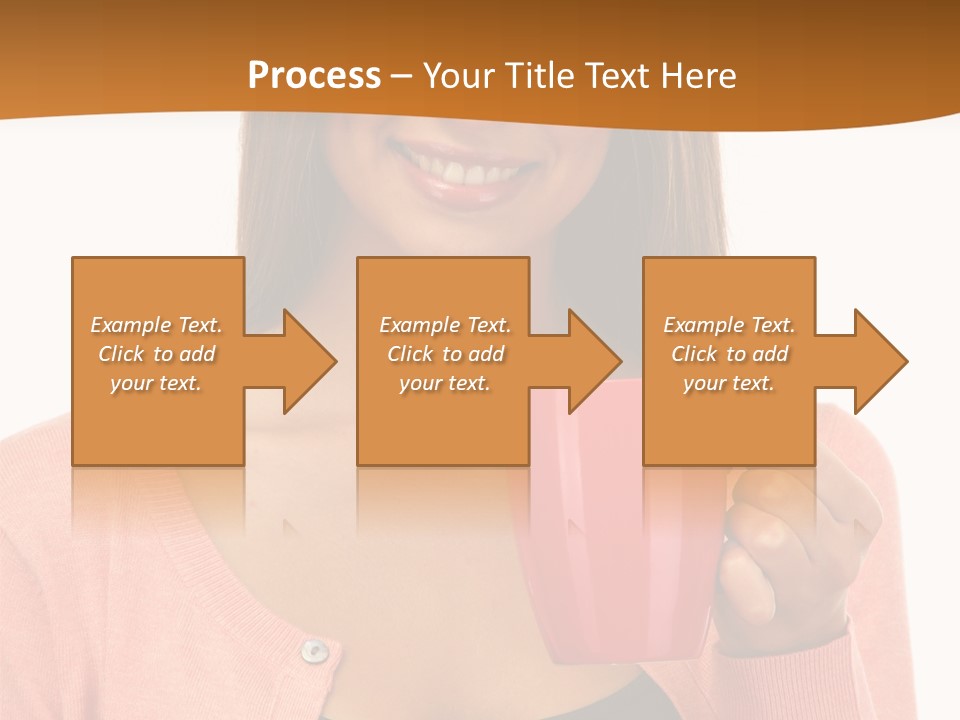 Mug Youth Girl PowerPoint Template