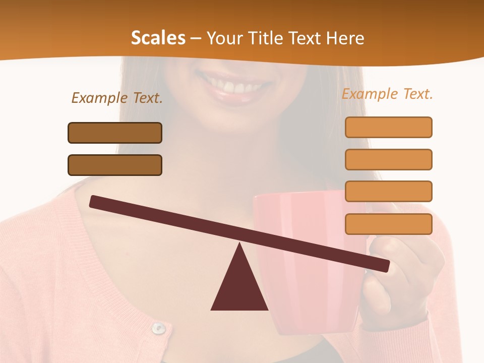 Mug Youth Girl PowerPoint Template