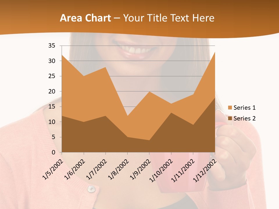 Mug Youth Girl PowerPoint Template
