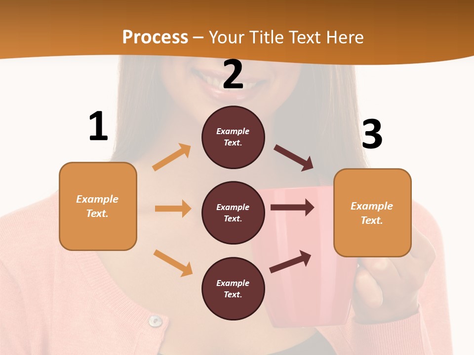 Mug Youth Girl PowerPoint Template