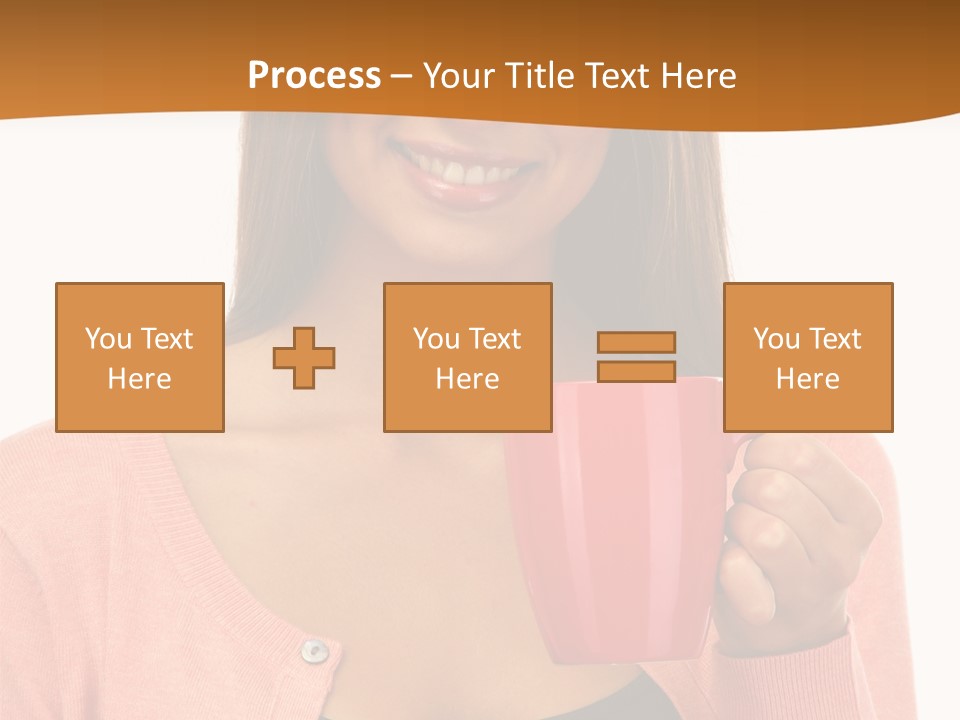 Mug Youth Girl PowerPoint Template