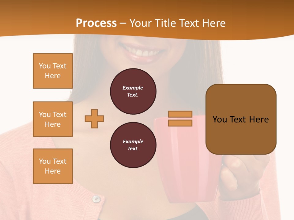 Mug Youth Girl PowerPoint Template