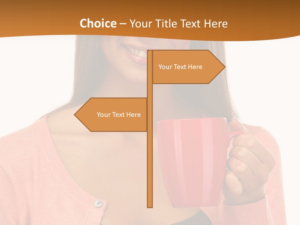 Mug Youth Girl PowerPoint Template