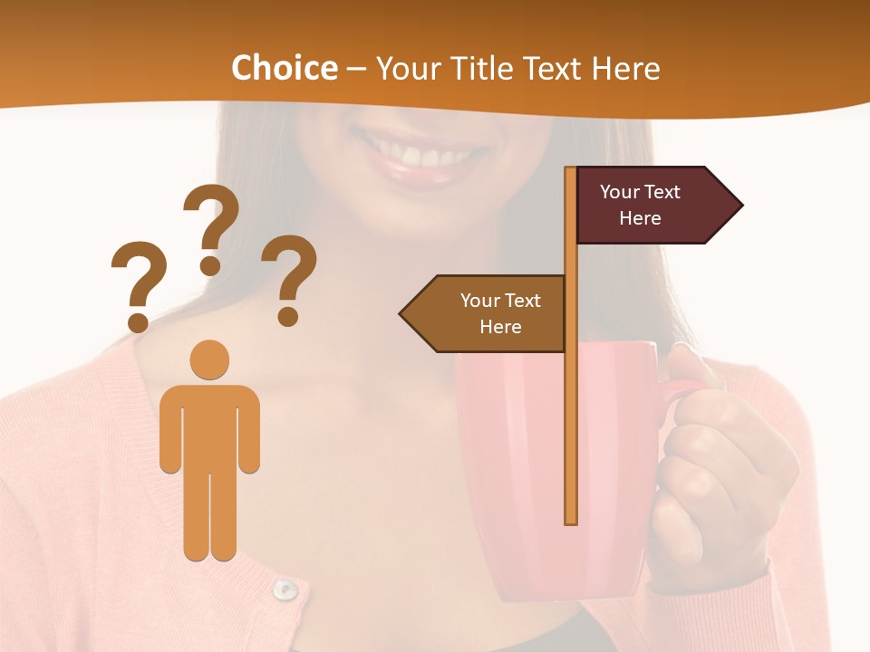 Mug Youth Girl PowerPoint Template