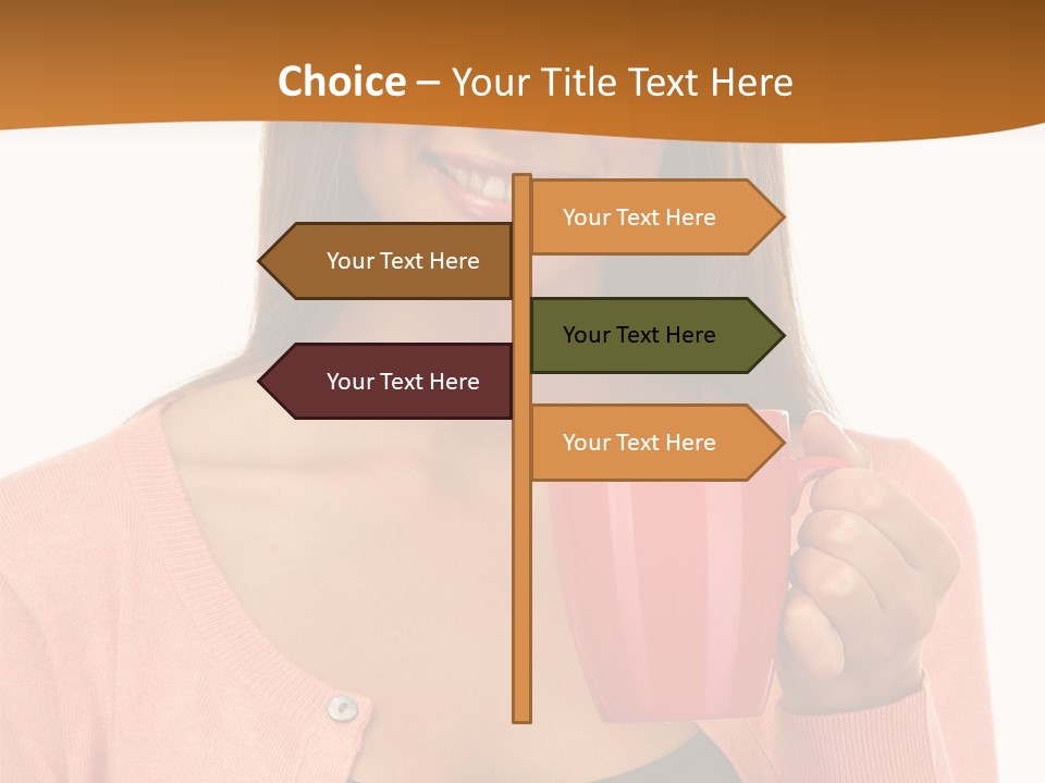 Mug Youth Girl PowerPoint Template