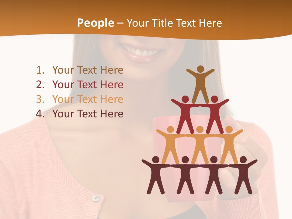 Mug Youth Girl PowerPoint Template