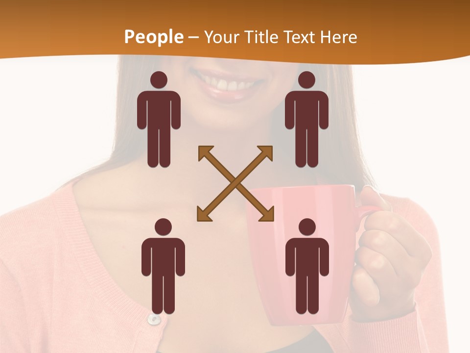 Mug Youth Girl PowerPoint Template