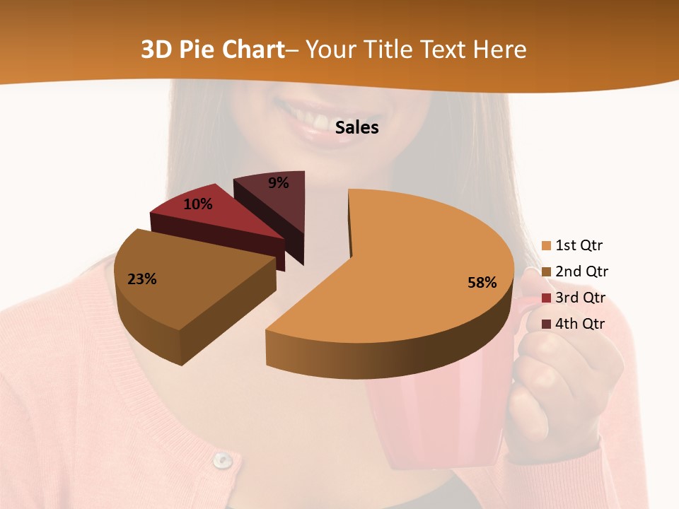Mug Youth Girl PowerPoint Template