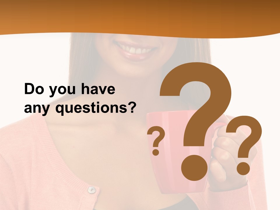 Mug Youth Girl PowerPoint Template