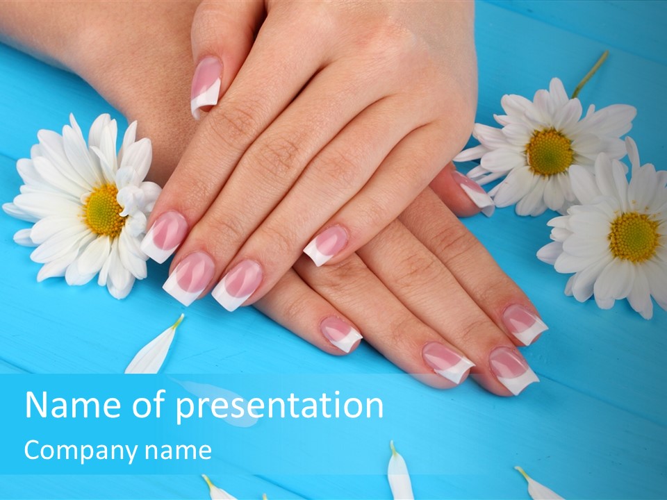 Lacquer Wellness Forefinger PowerPoint Template