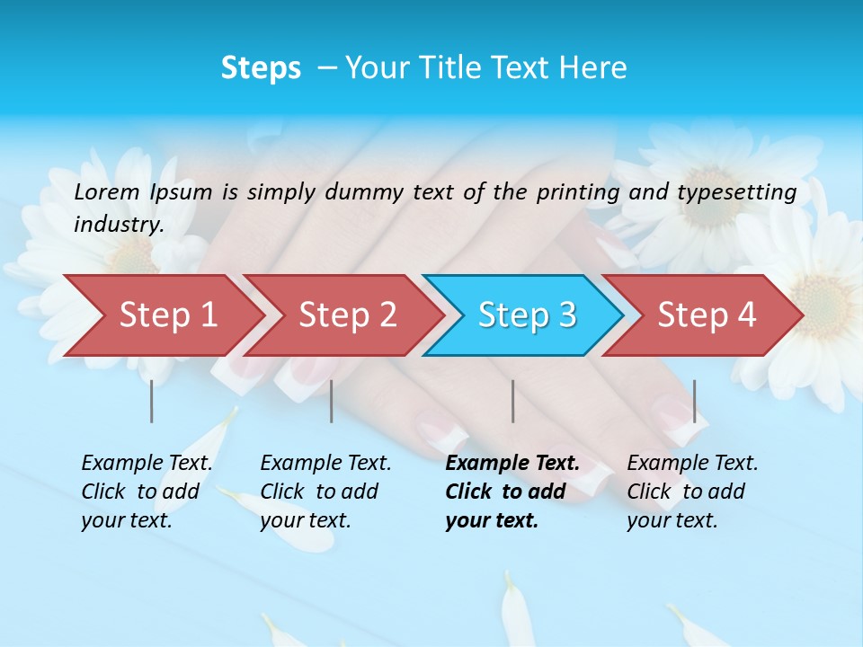 Lacquer Wellness Forefinger PowerPoint Template