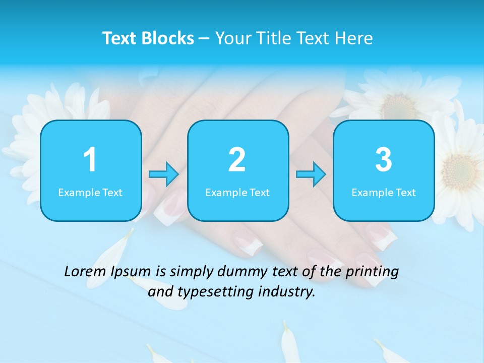 Lacquer Wellness Forefinger PowerPoint Template