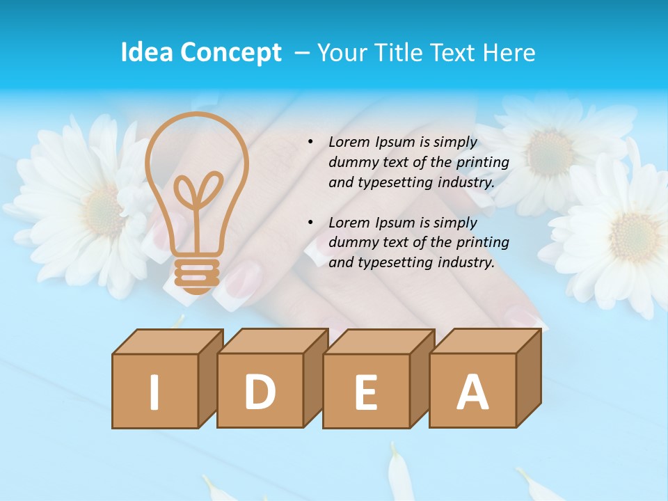 Lacquer Wellness Forefinger PowerPoint Template