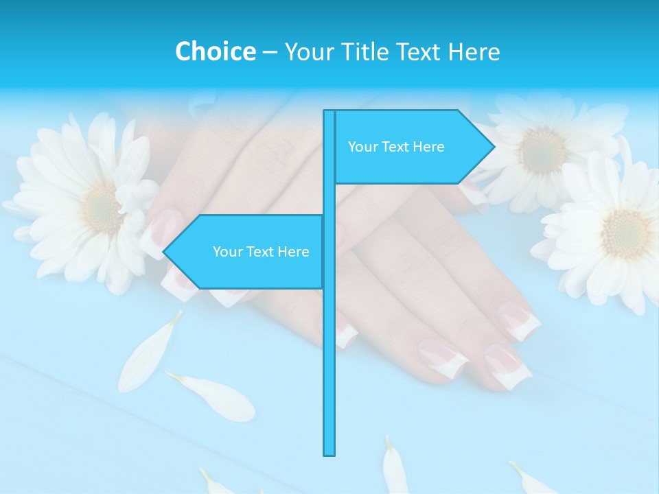 Lacquer Wellness Forefinger PowerPoint Template