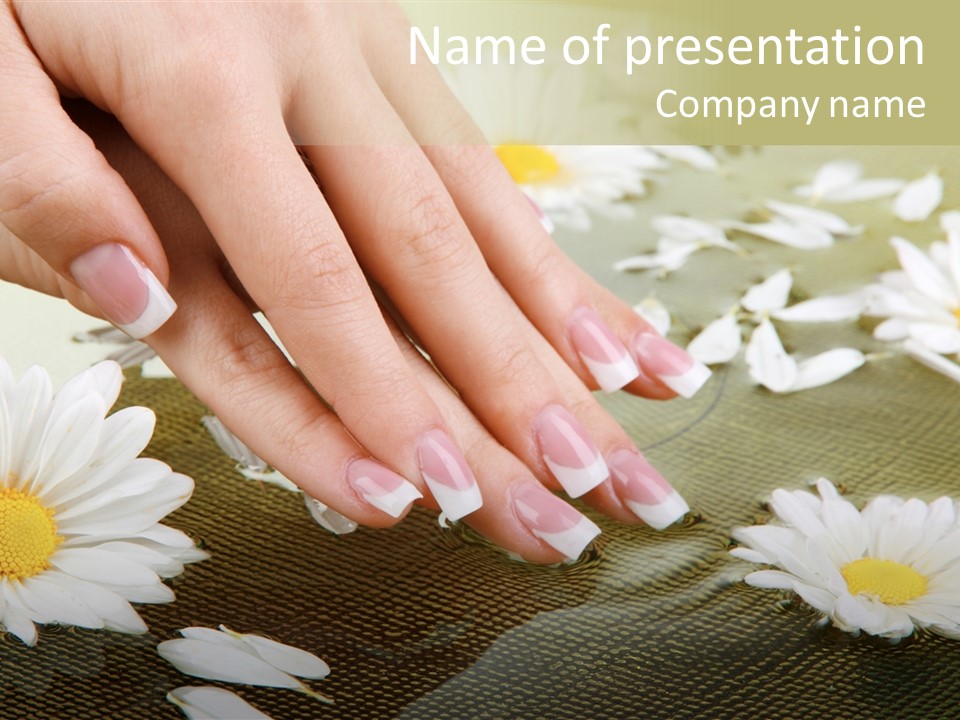 Girl Hand Bright PowerPoint Template