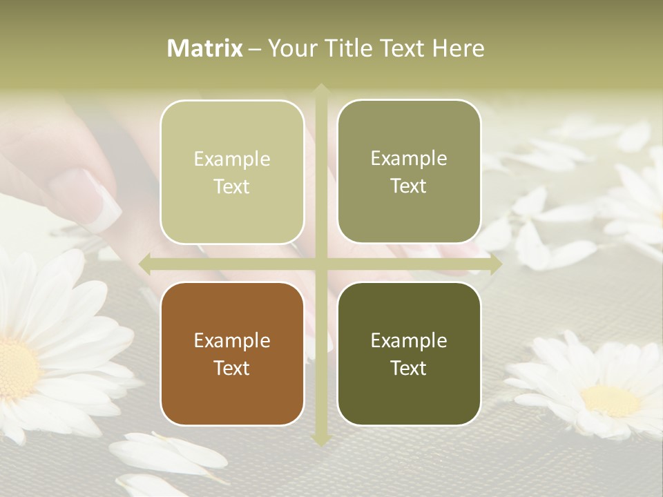 Girl Hand Bright PowerPoint Template