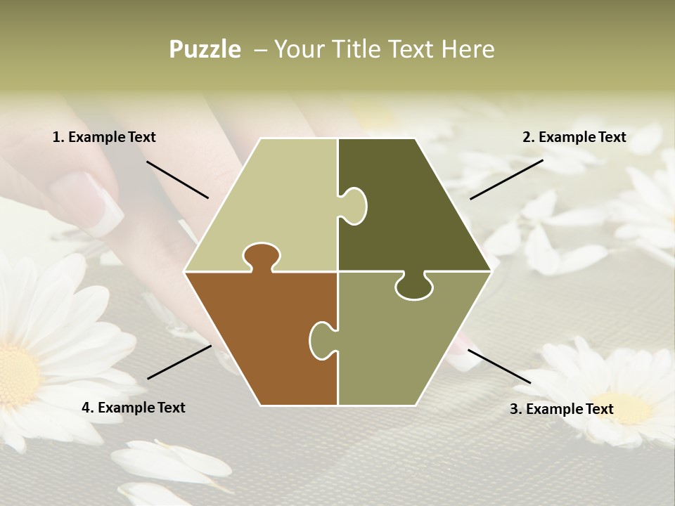 Girl Hand Bright PowerPoint Template