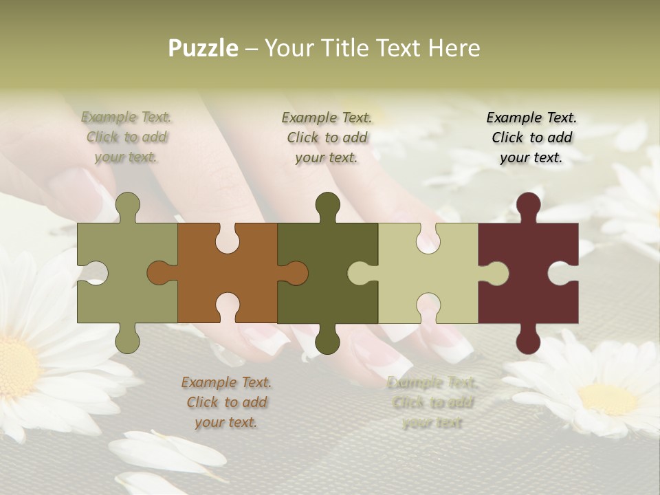 Girl Hand Bright PowerPoint Template