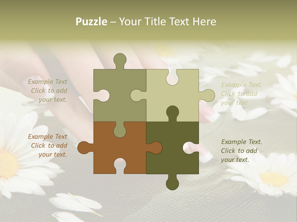 Girl Hand Bright PowerPoint Template