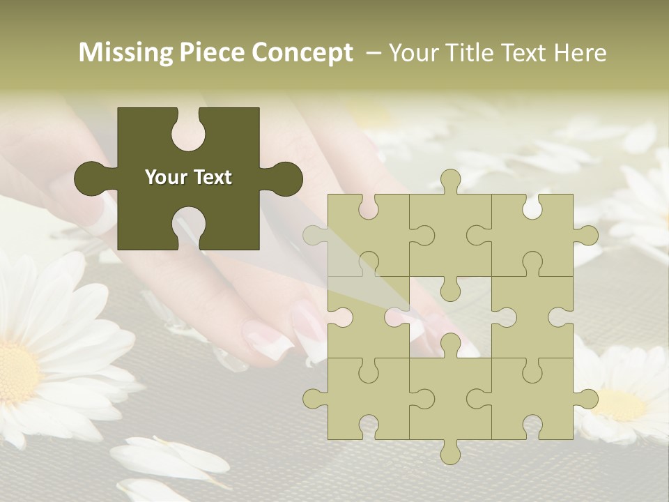 Girl Hand Bright PowerPoint Template