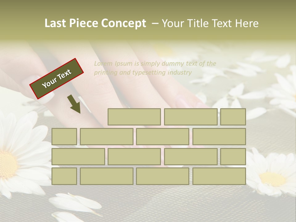 Girl Hand Bright PowerPoint Template