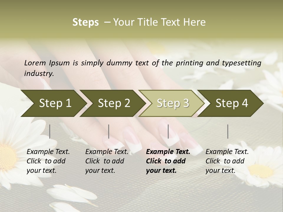 Girl Hand Bright PowerPoint Template