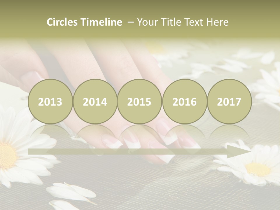 Girl Hand Bright PowerPoint Template