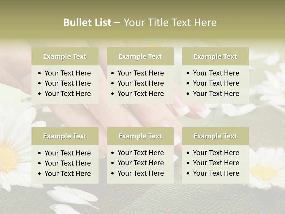 Girl Hand Bright PowerPoint Template