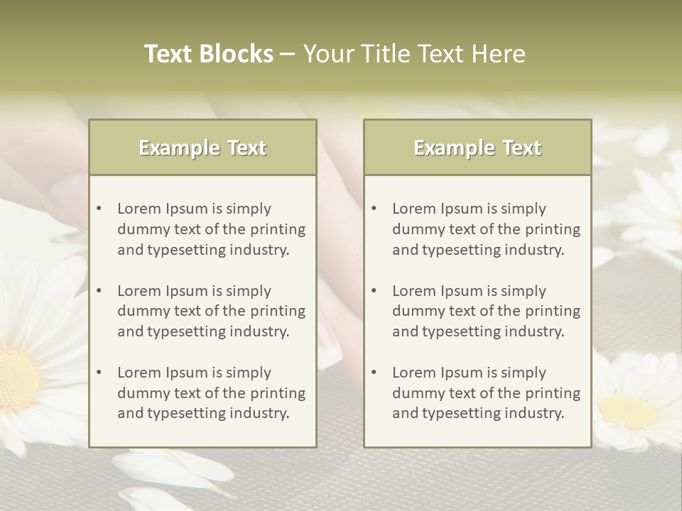 Girl Hand Bright PowerPoint Template