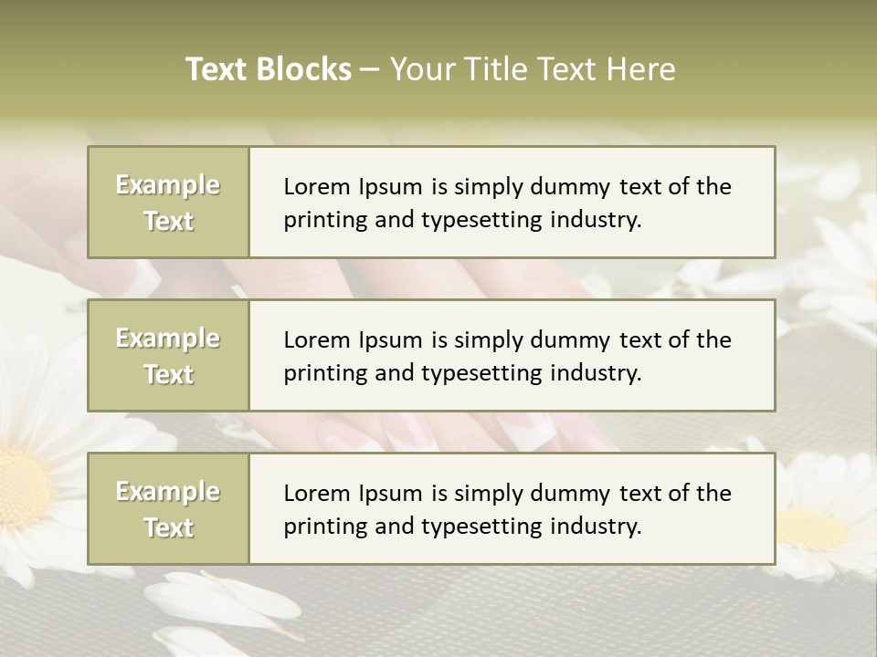 Girl Hand Bright PowerPoint Template