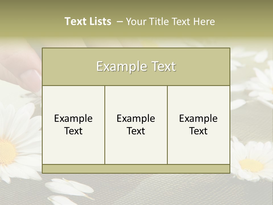 Girl Hand Bright PowerPoint Template