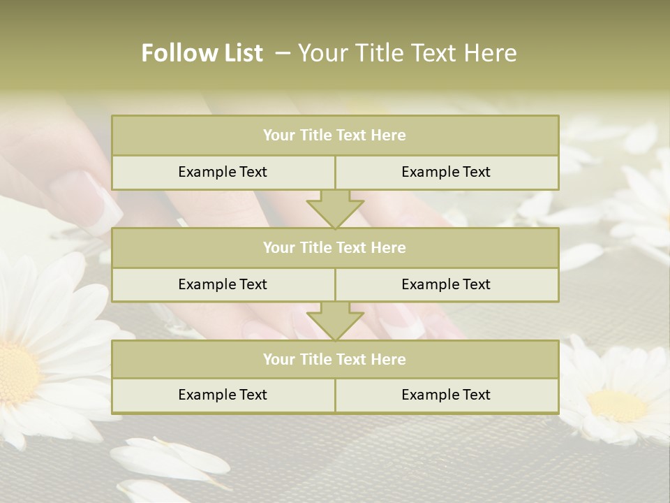 Girl Hand Bright PowerPoint Template