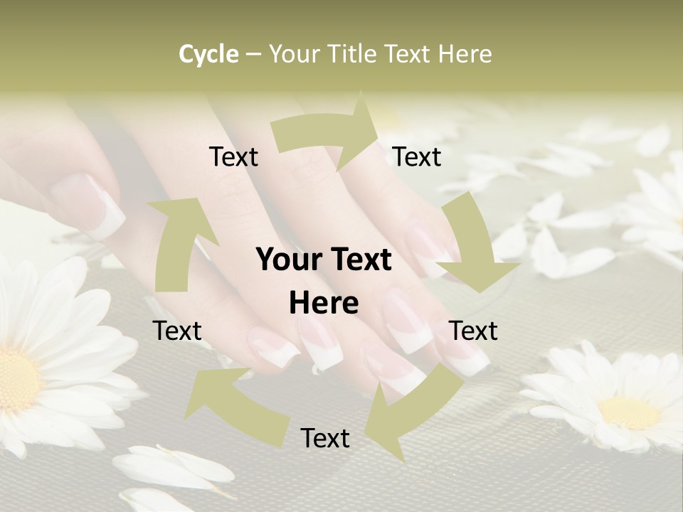 Girl Hand Bright PowerPoint Template